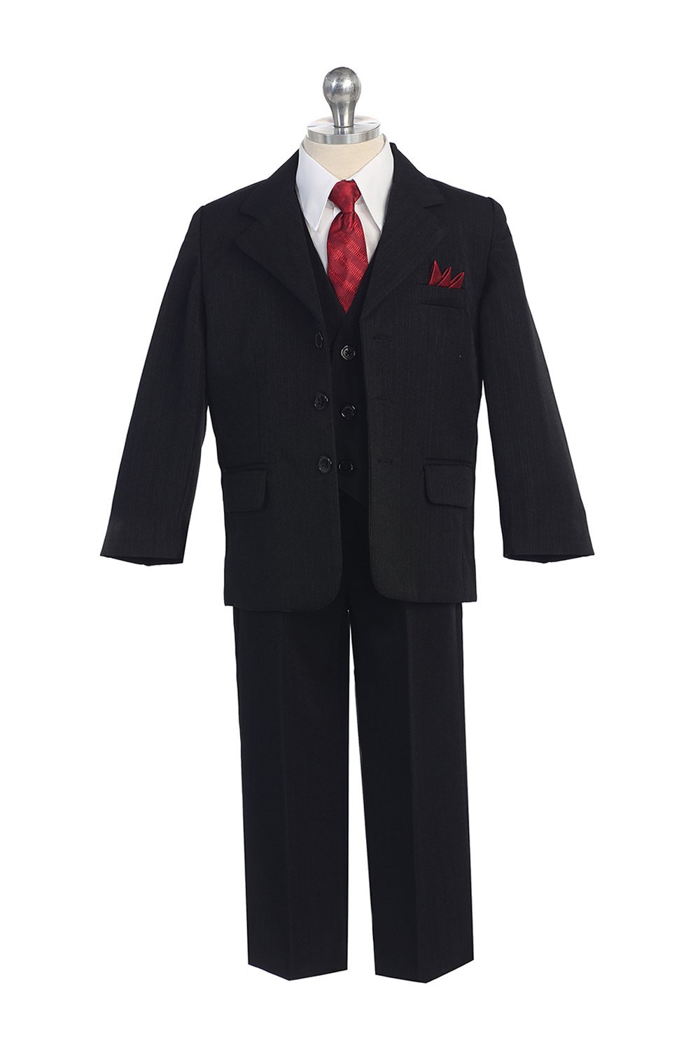 Black Boy's Pin Stripe Formal Suit Black Boy's Pin Stripe Formal Suit